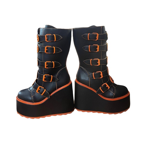 YRU Limited Edition Halloween Jack-o’-lantern Platforms - Picture 2 of 7